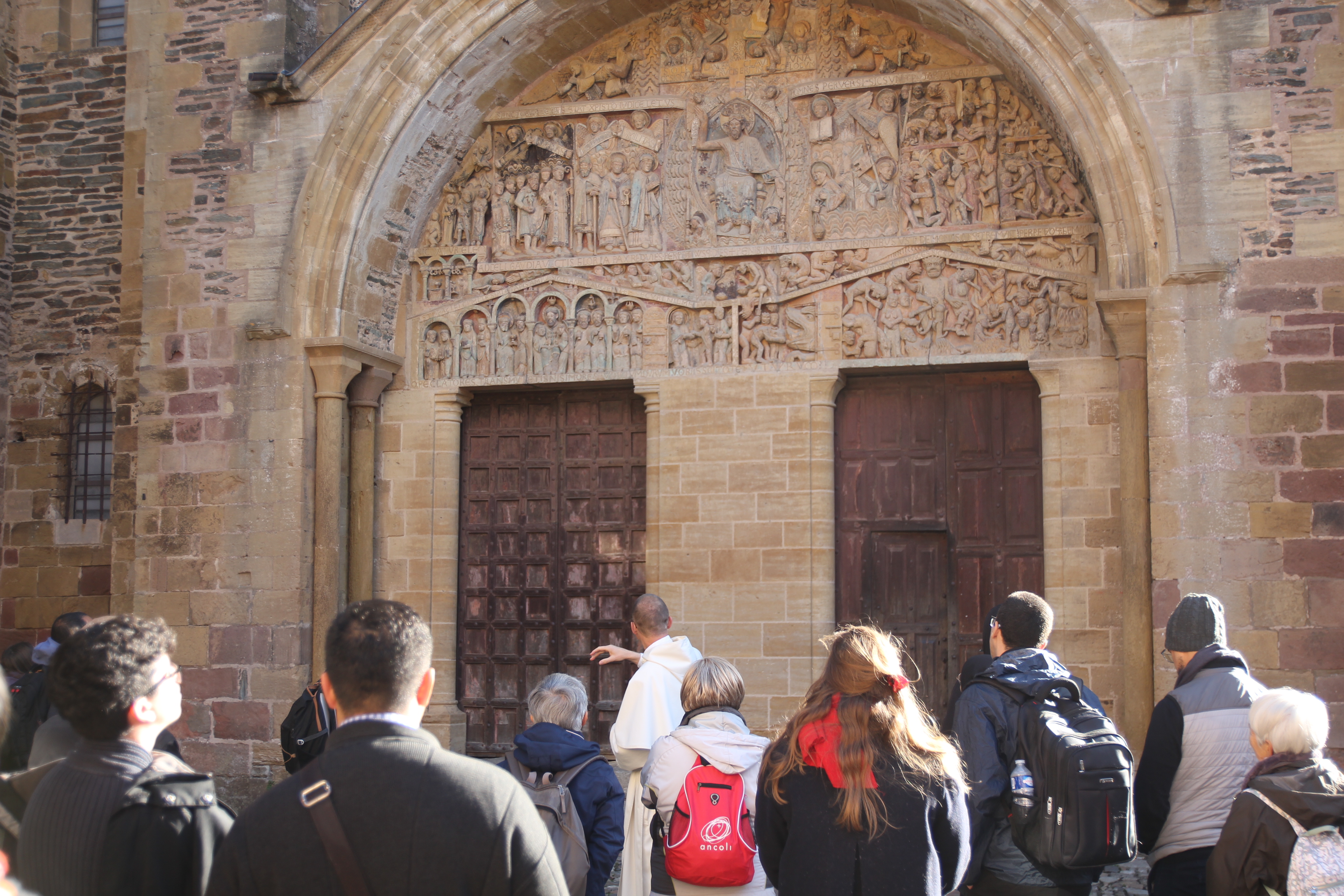 Présentation du tympan de Conques par frère Guillaume