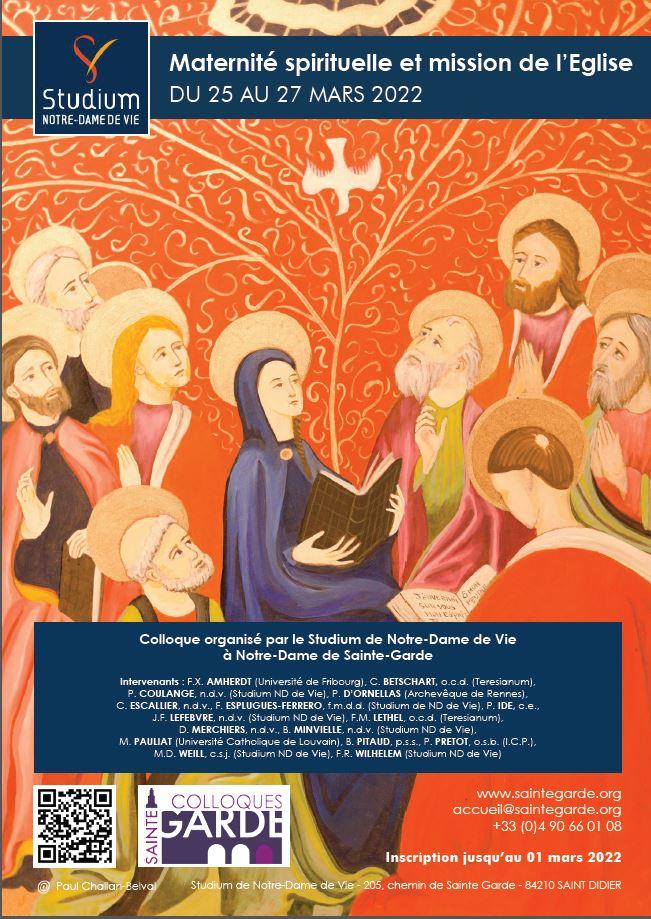 Colloque "Maternité spirituelle et mission de l'Eglise"