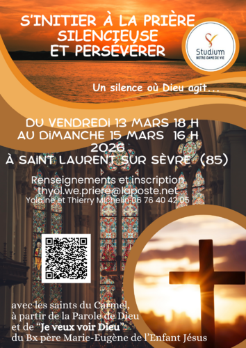 Session Je veux voir Dieu. Initiation &agrave; l'oraison