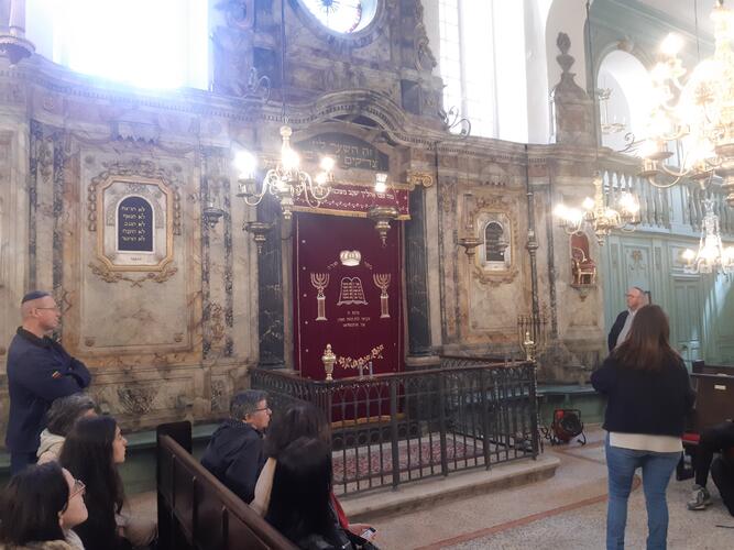 Visite de la synagogue de Carpentras