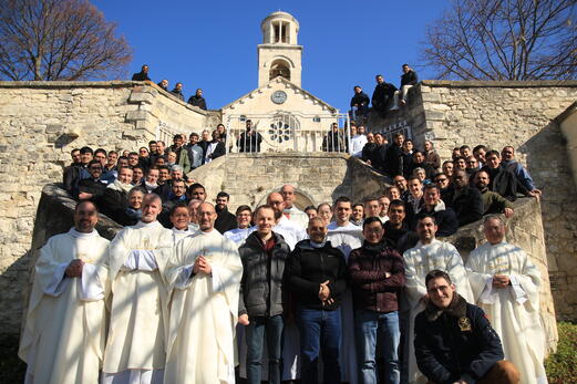 80 séminaristes réunis à N-D de sainte Garde !