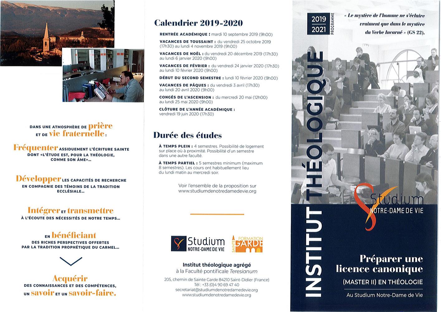 Présentation du cycle de Licence canonique