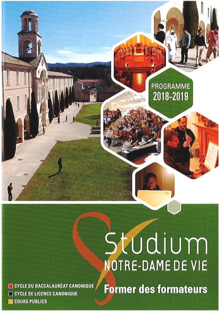 Programme des cours 2018 - 2019