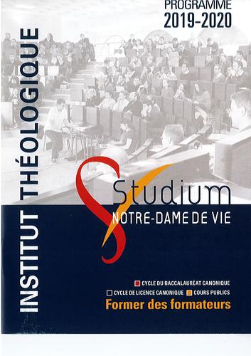 Programme des cours 2019-2020