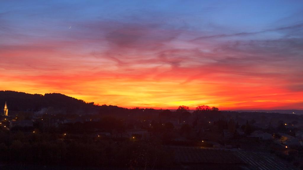 Coucher de soleil sur Saint Didier